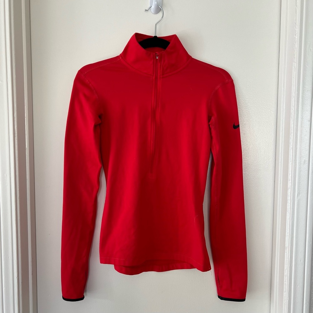 Nike 3/4 Zip-up Dri-Fit Long Sleeve